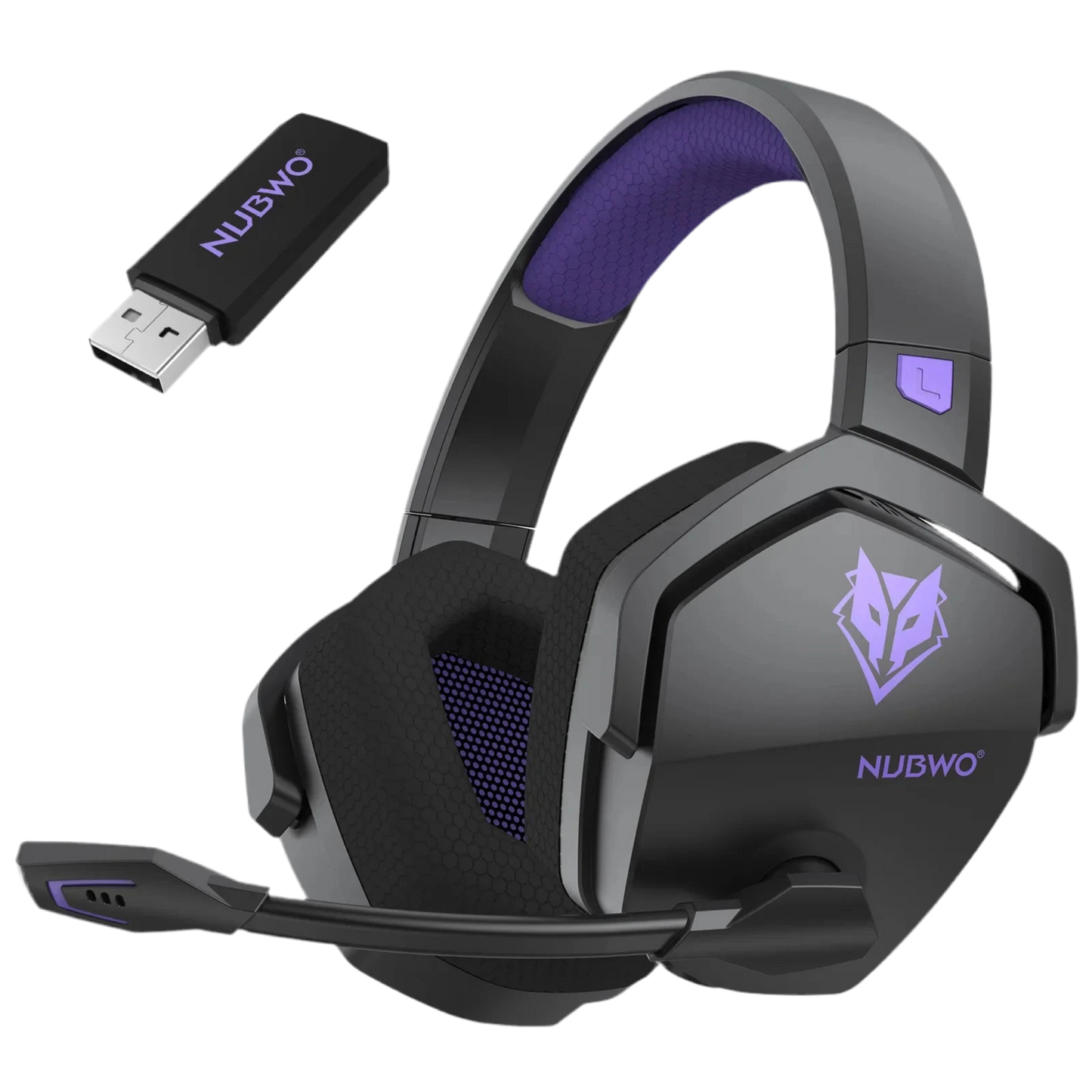 NUBWO G06 -Cascos inalámbricos con micrófono para PS5, PS4, PC, Mobile, Switch