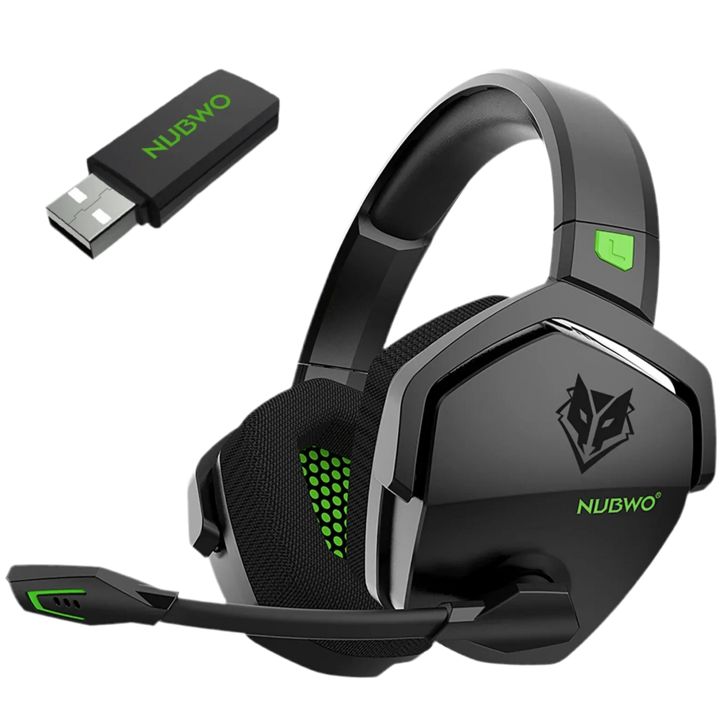 NUBWO G06 -Cascos inalámbricos con micrófono para PS5, PS4, PC, Mobile, Switch