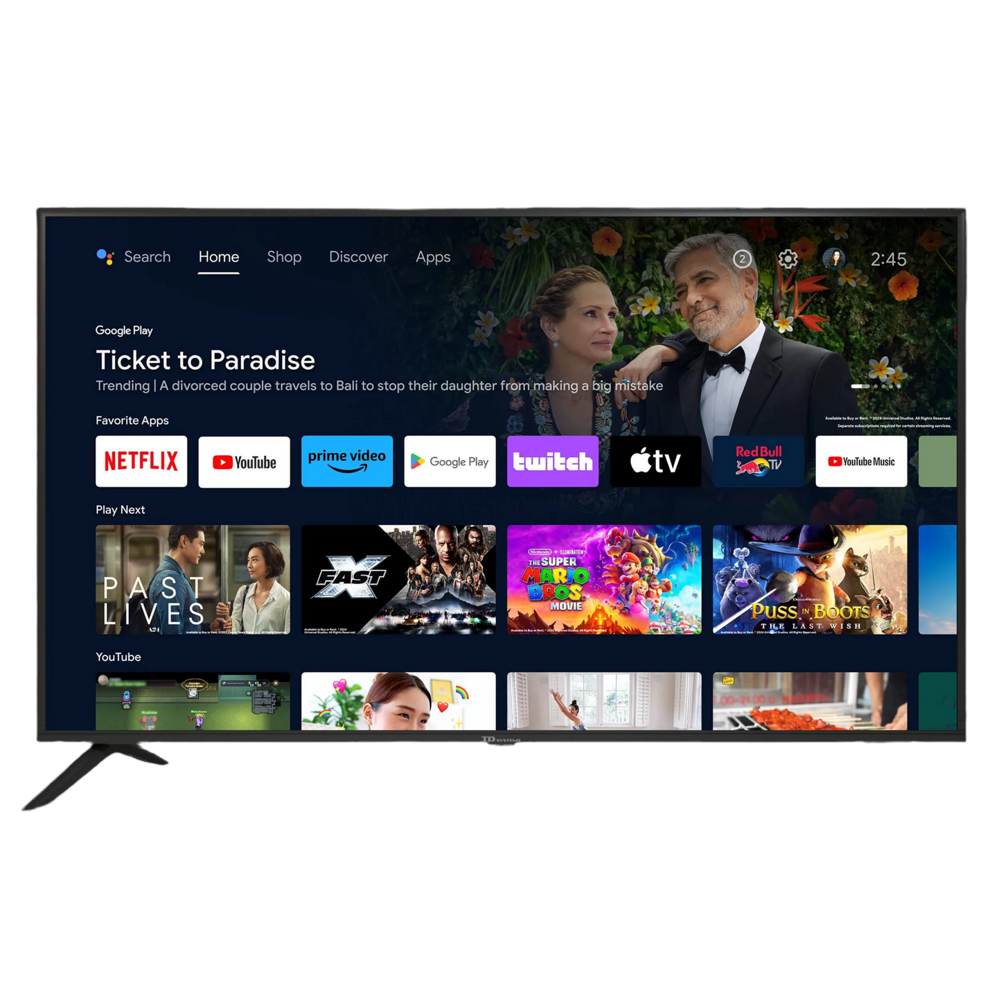 TV 50 4K Google Asistente Voice Control