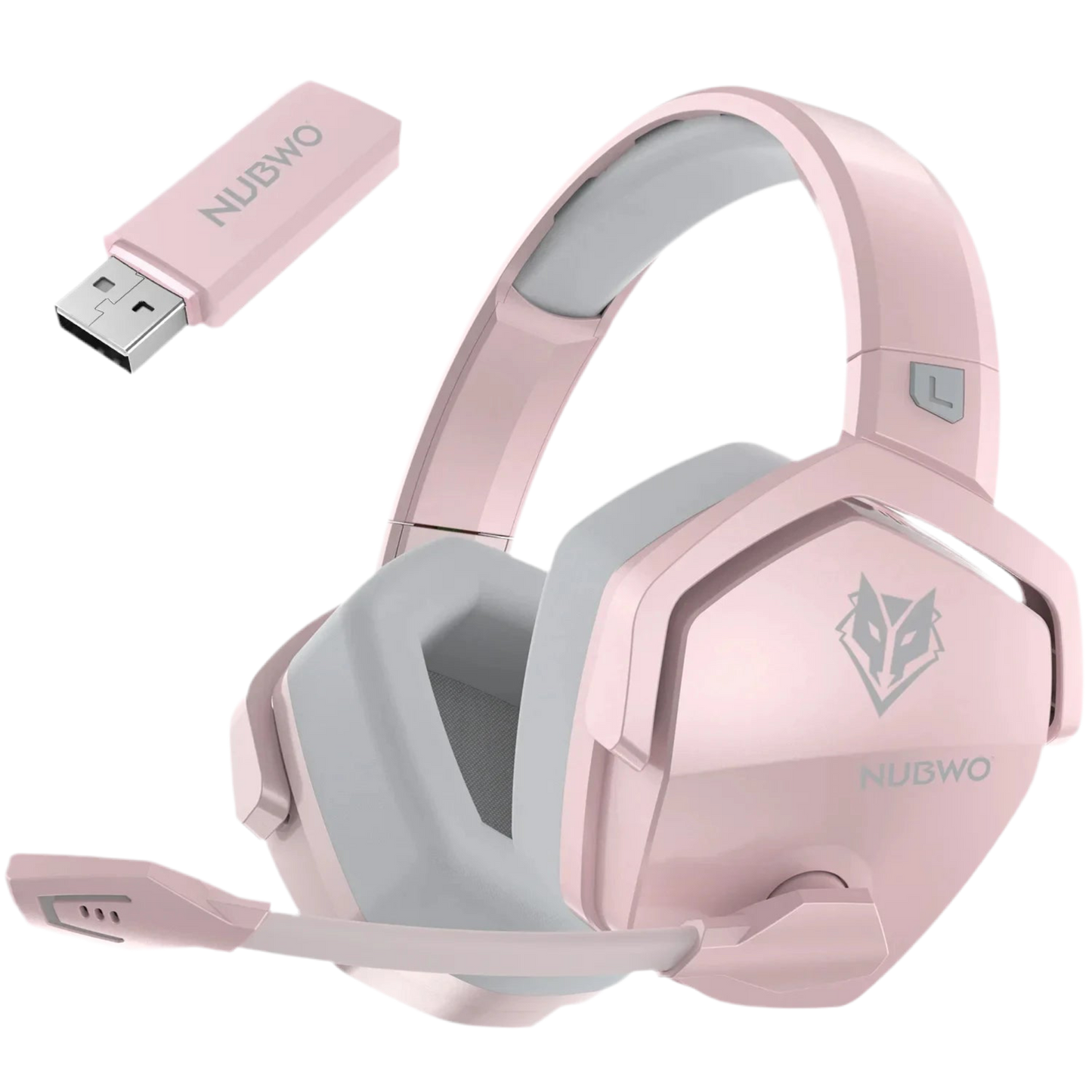 NUBWO G06 -Cascos inalámbricos con micrófono para PS5, PS4, PC, Mobile, Switch