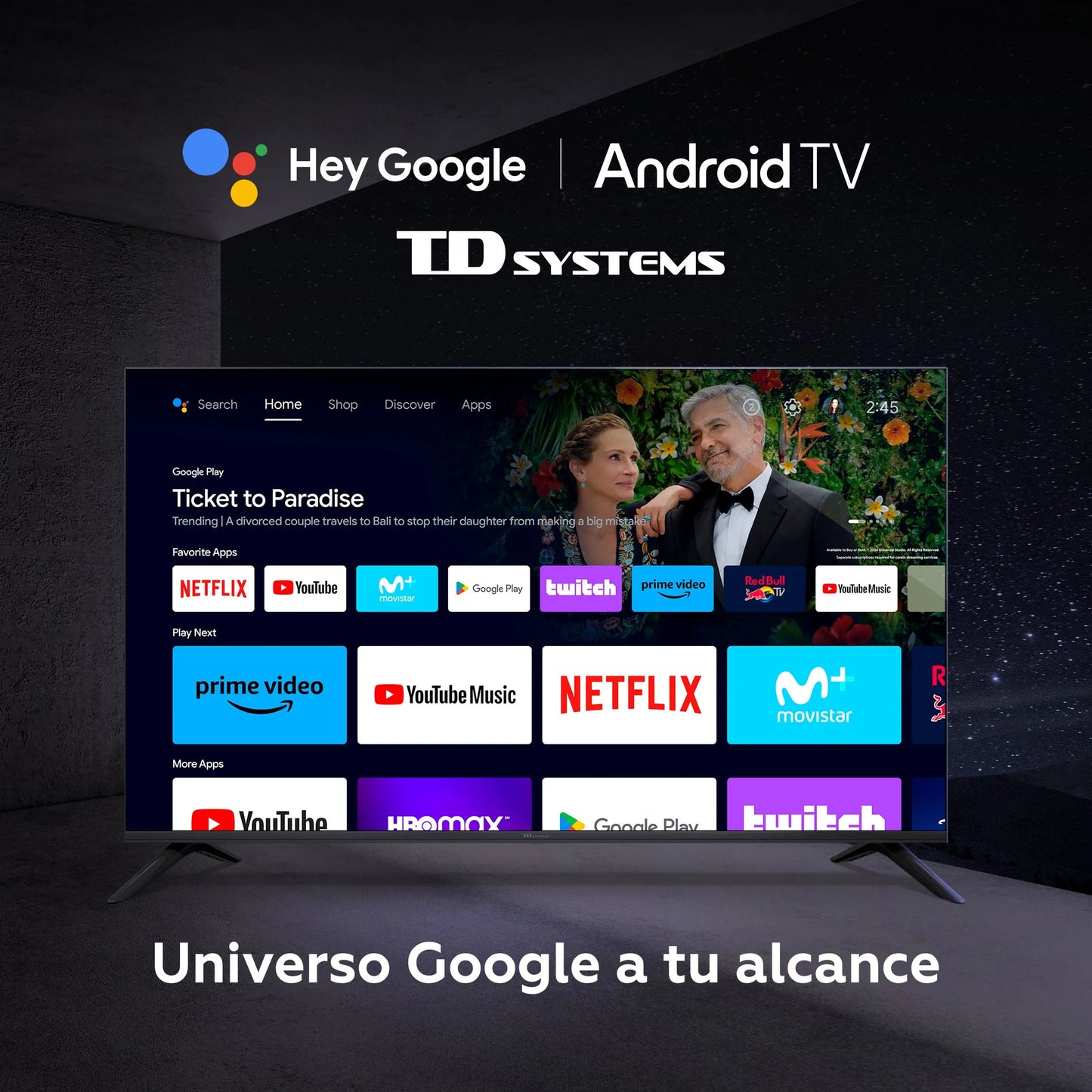 TV 50 4K Google Asistente Voice Control