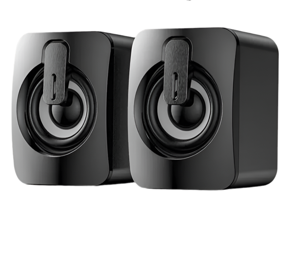 Altavoces gaming con luces LED