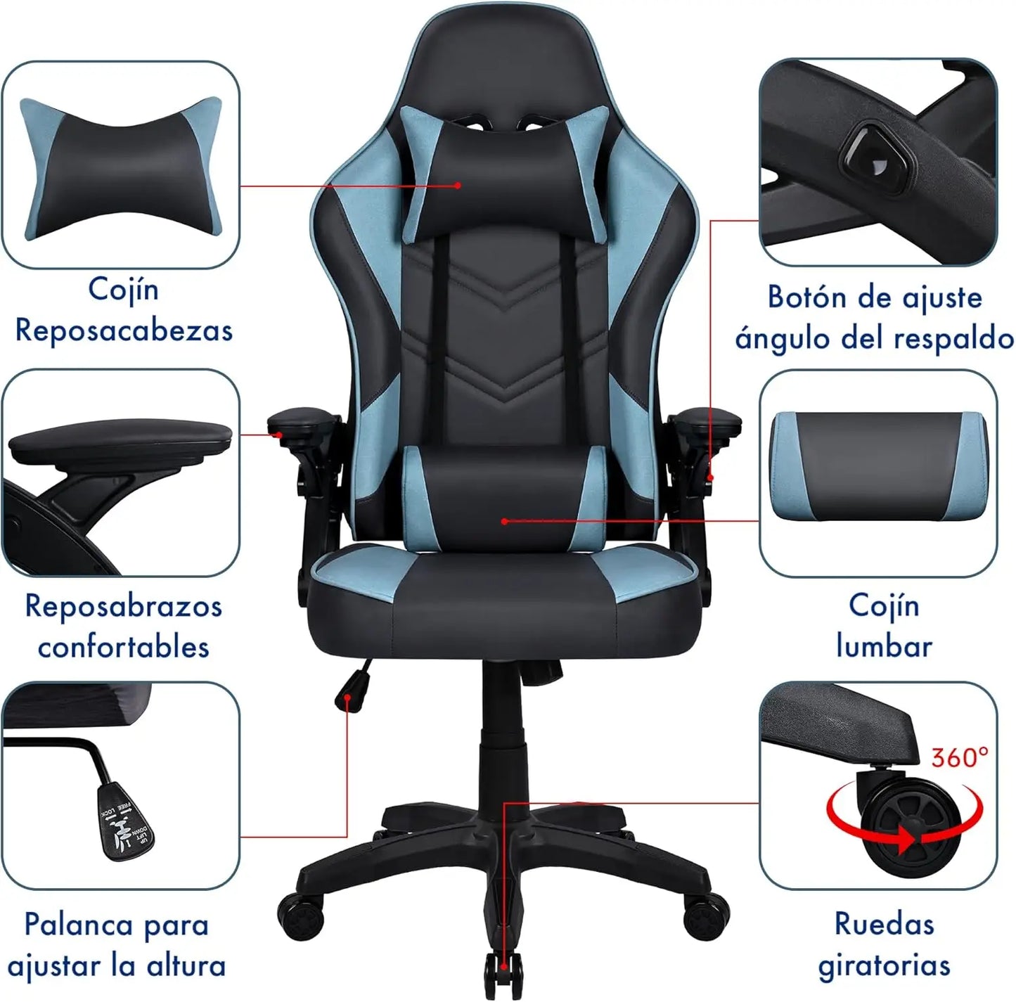 T-Lovendo Silla Profesional Gamer