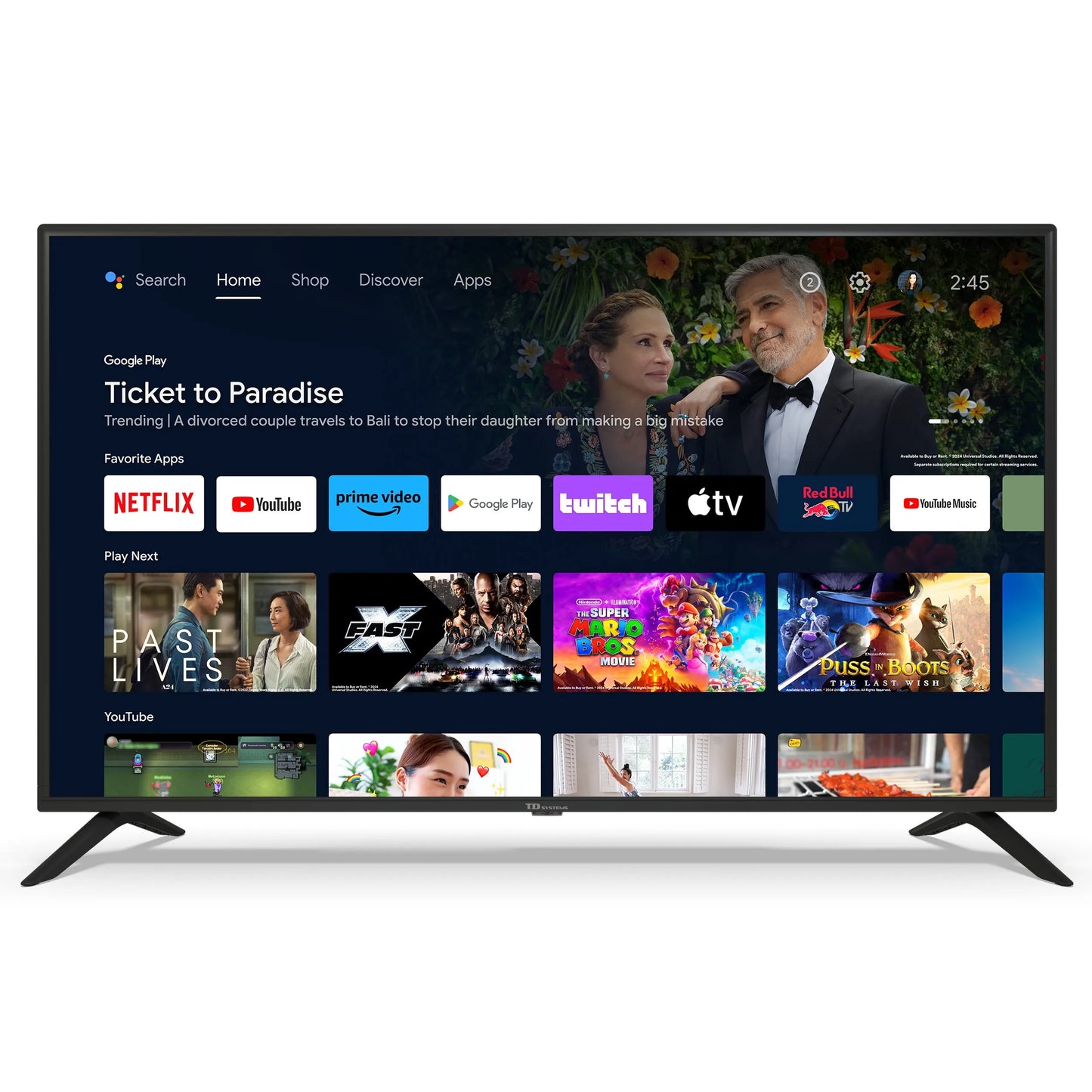TV 50 4K Google Asistente Voice Control