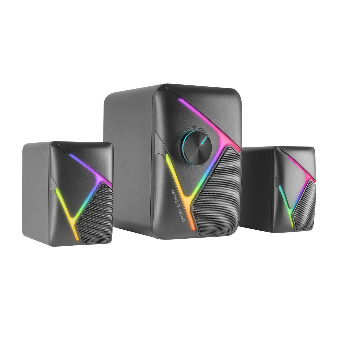 Altavoz Gaming MS-H21 MARS GAMING – 2.1, 35W, RGB y Sonido 3D Surround para PC