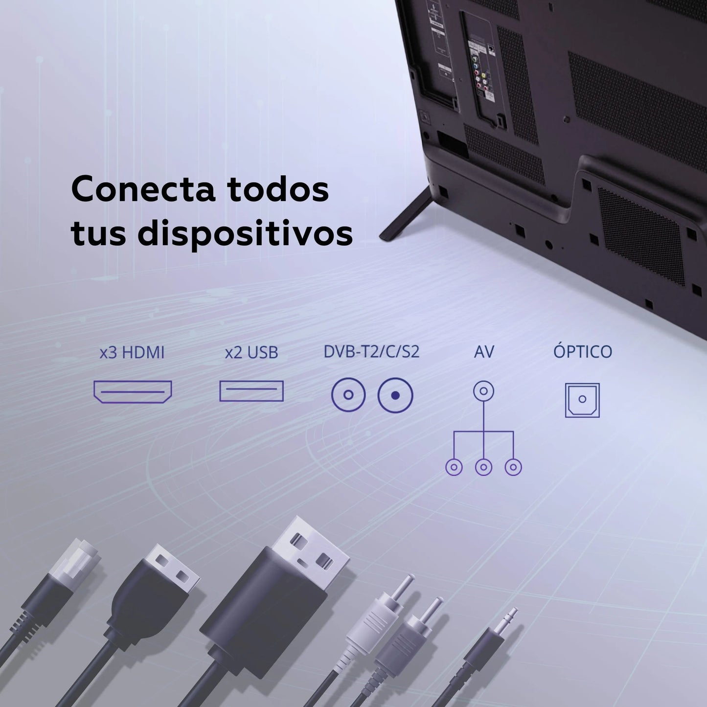TV 50 4K Google Asistente Voice Control