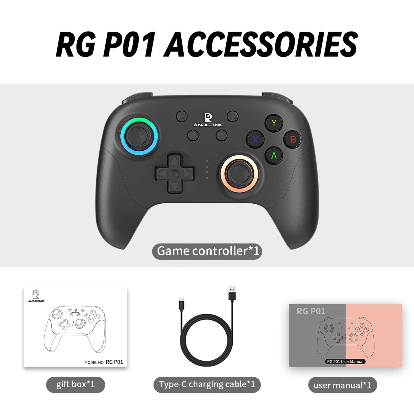 Anbernic RG P01: Controlador Retro Inalámbrico