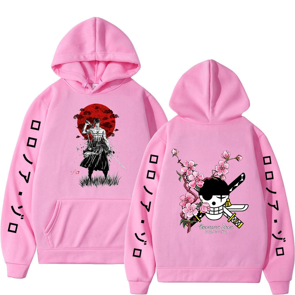 Hoodie Harajuku Anime Luffy & Amigos