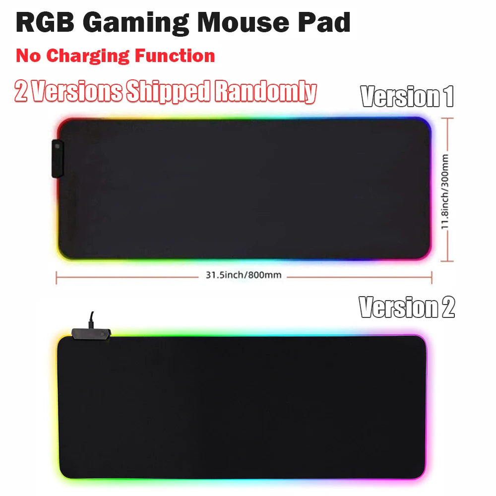 Alfombrilla Para Ratón Gaming Profesional Con Cargador Inalámbrico y Luz RGB