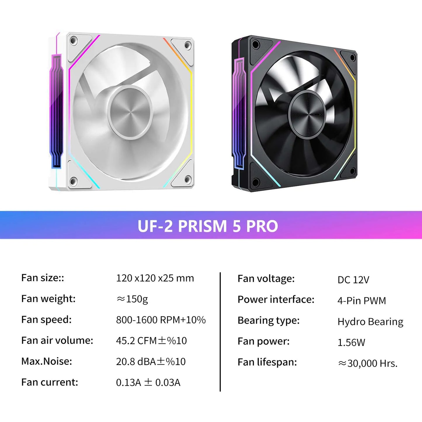ARGB UF-2 Prism Dual - Ventilador