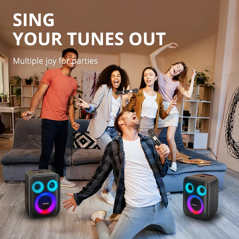 Altavoz Bluetooth Karaoke Tronsmart Halo 200 – 120W con Micrófono y Entrada de Guitarra