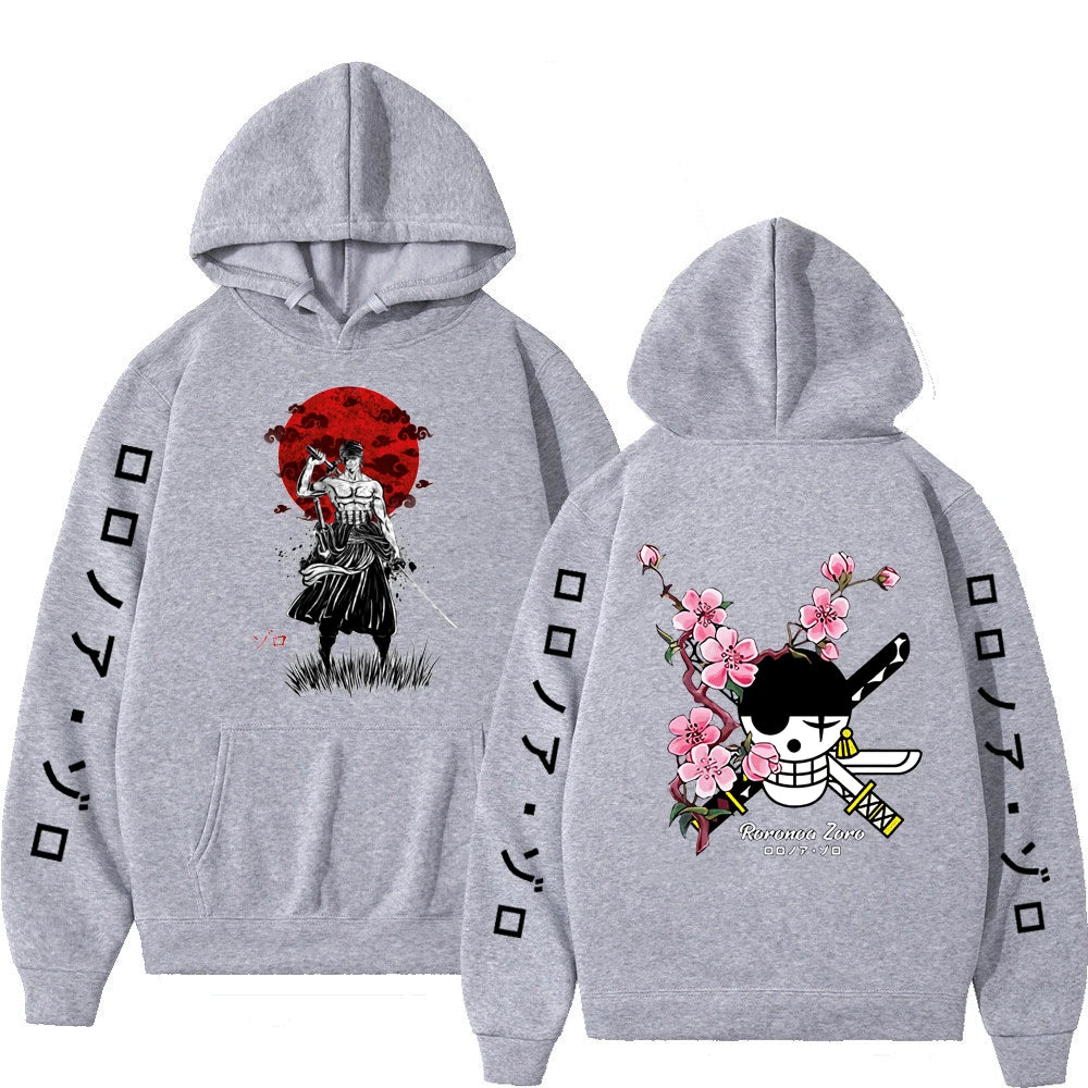 Hoodie Harajuku Anime Luffy & Amigos