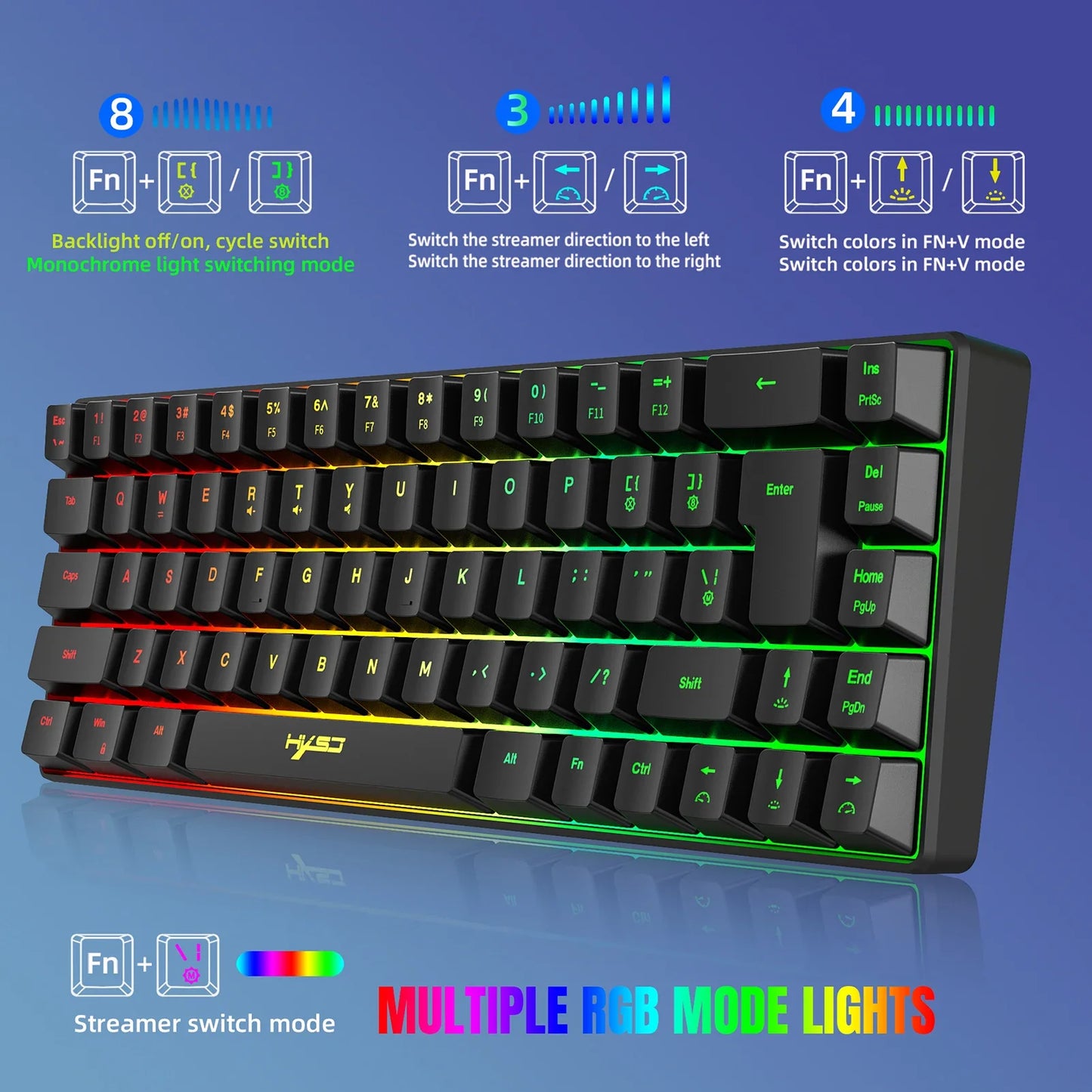 HXSJ V200 - Gaming Keyboard with LED