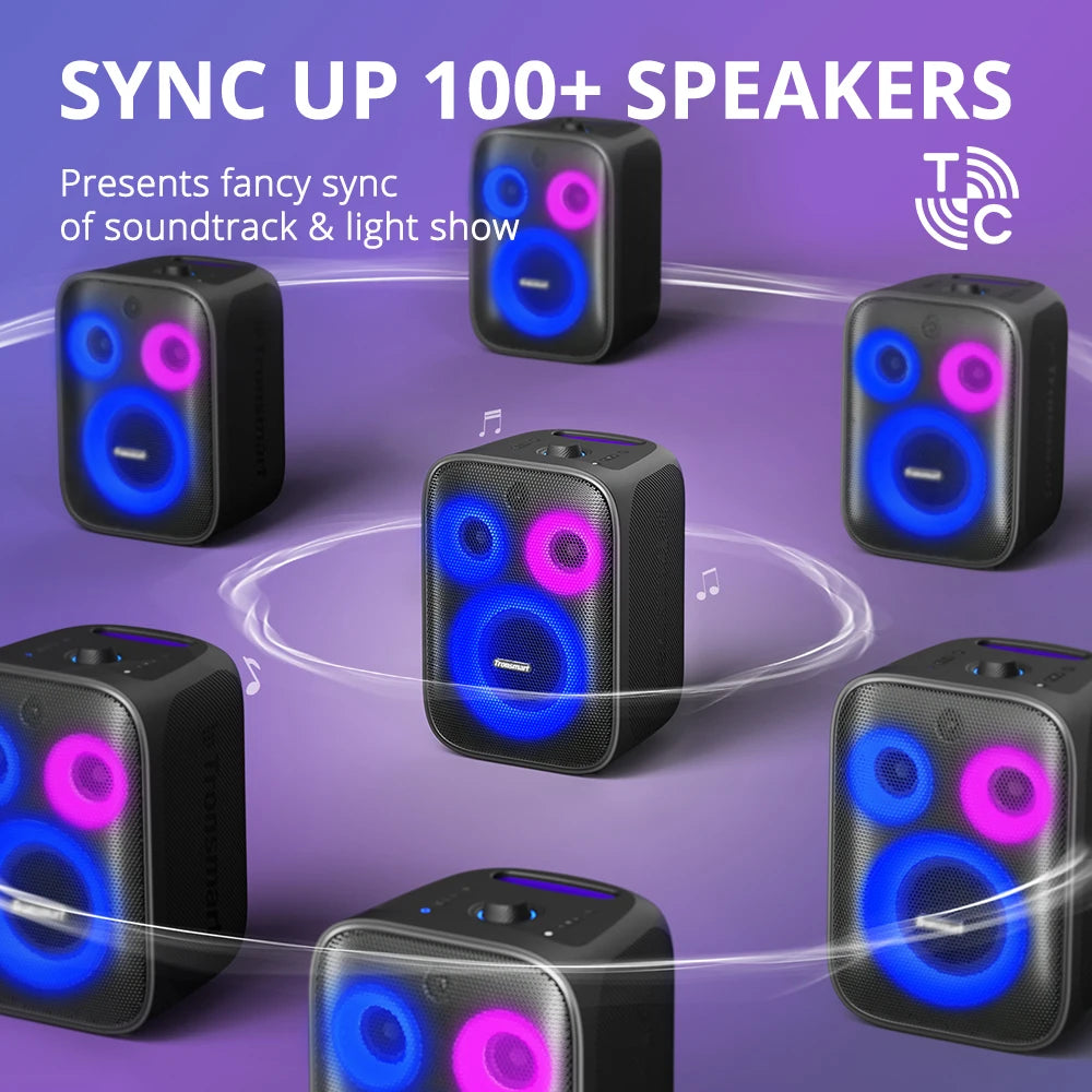 Altavoz Bluetooth Karaoke Tronsmart Halo 200 – 120W con Micrófono y Entrada de Guitarra
