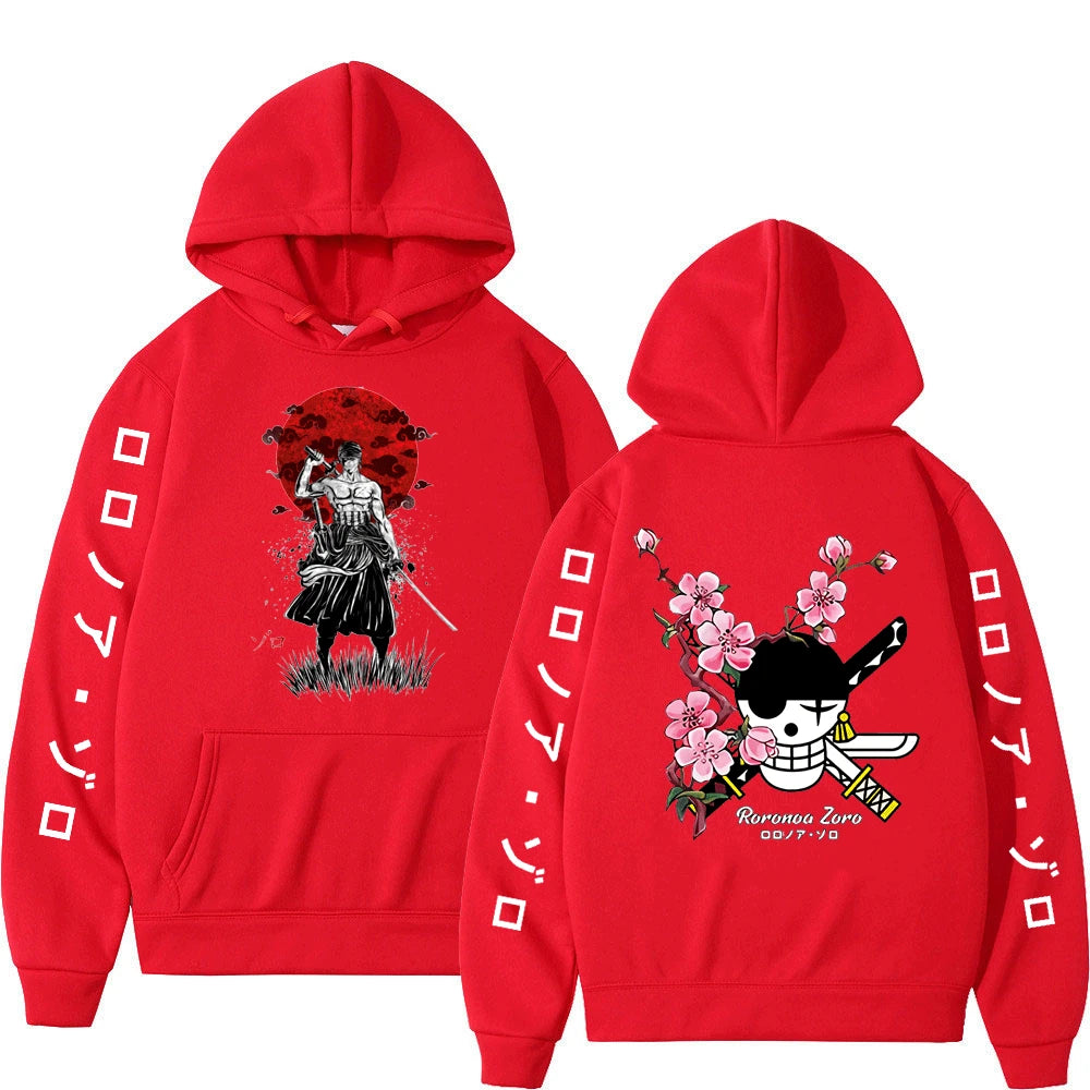 Hoodie Harajuku Anime Luffy & Amigos