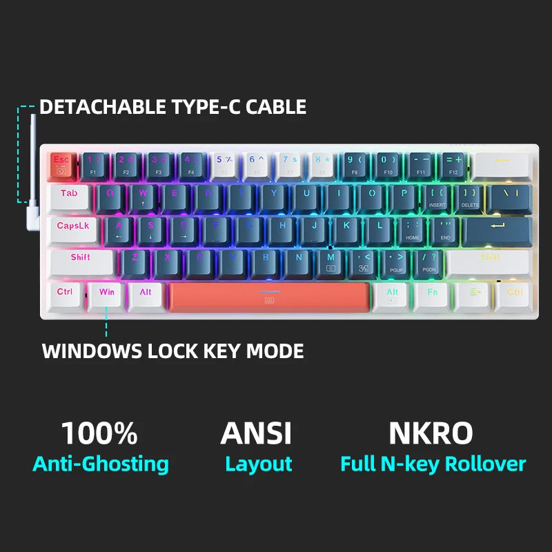 Machenike K500-B61 - Mechanical Keyboard