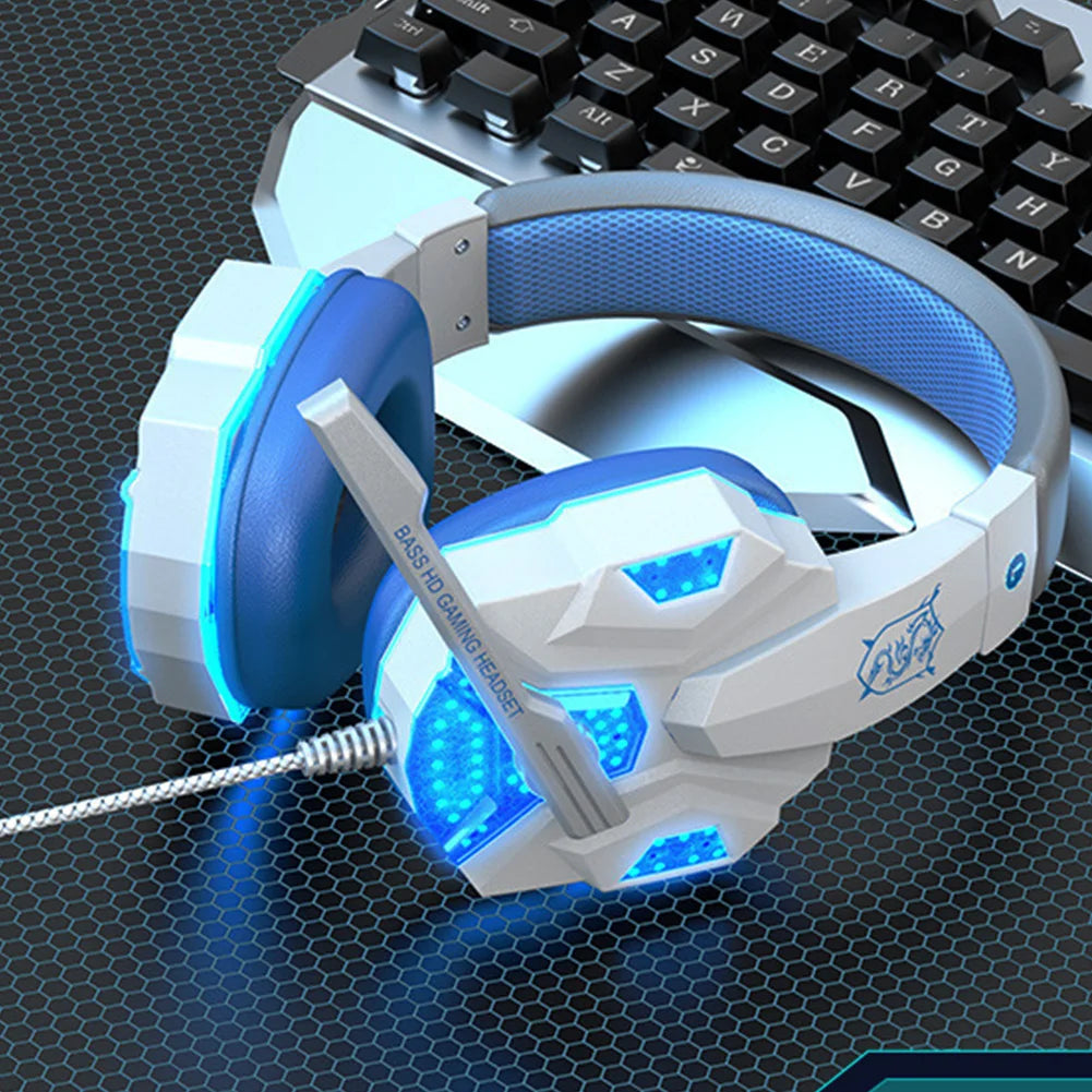 Auriculares Pro Gamer LED 3D