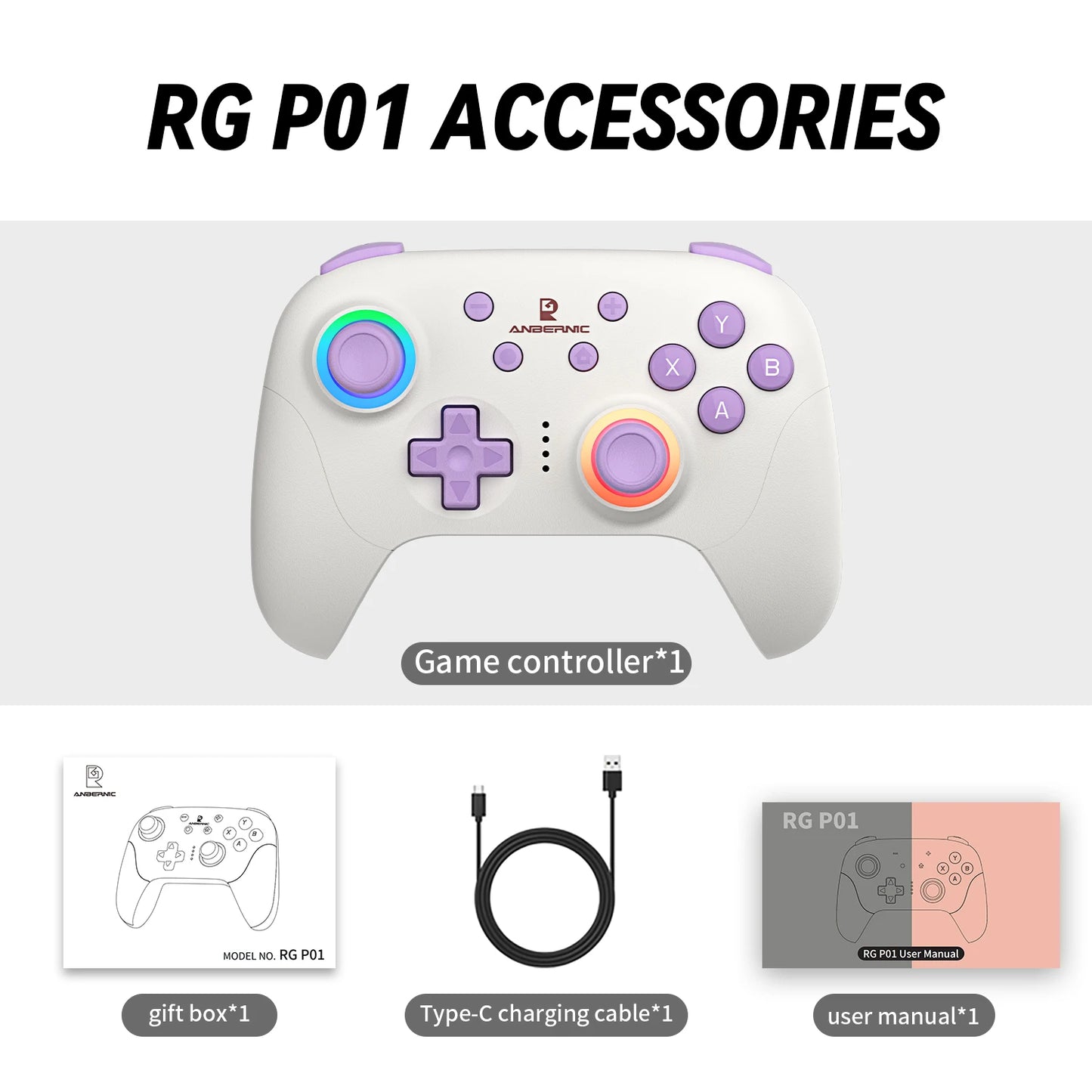 Anbernic RG P01: Controlador Retro Inalámbrico