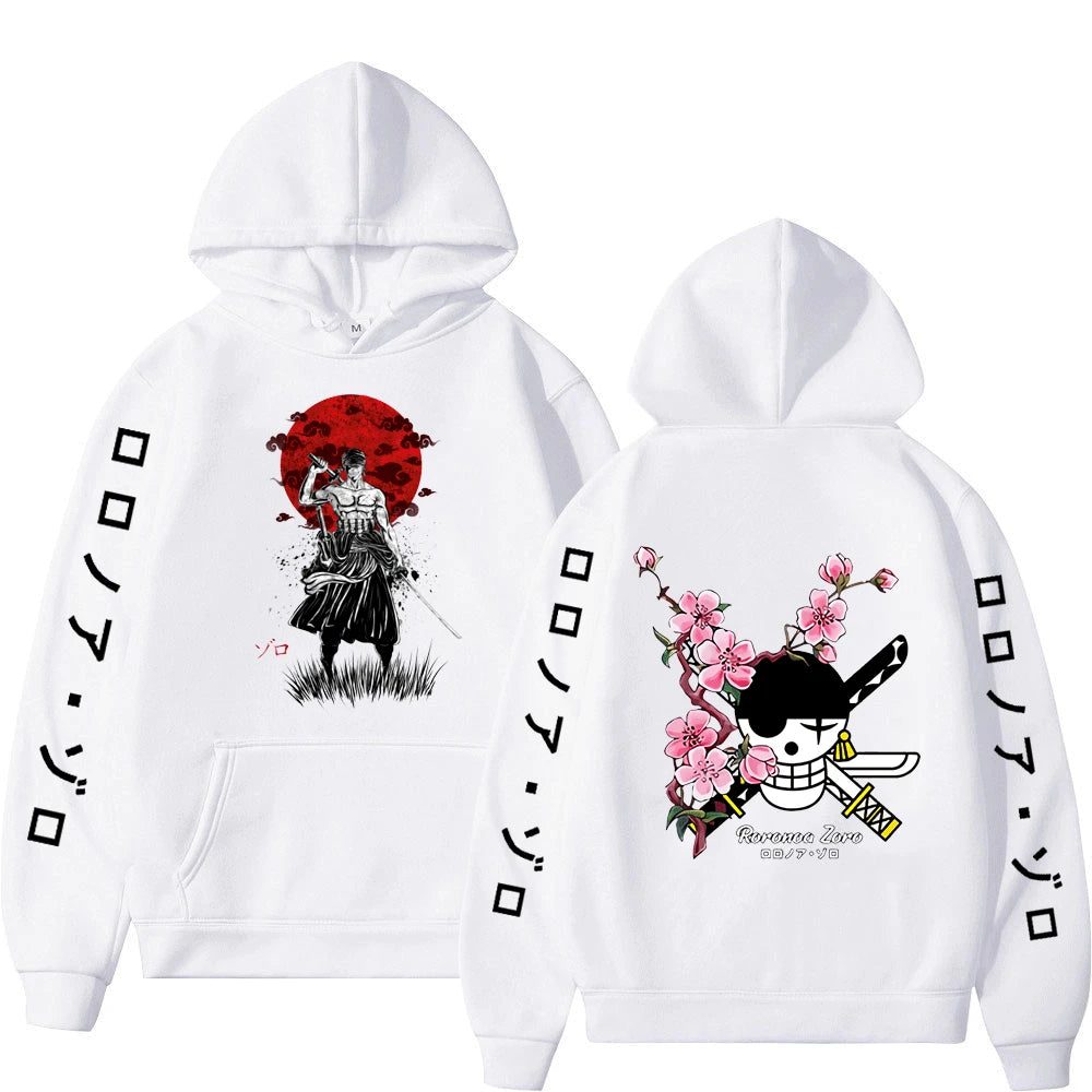 Hoodie Harajuku Anime Luffy & Amigos