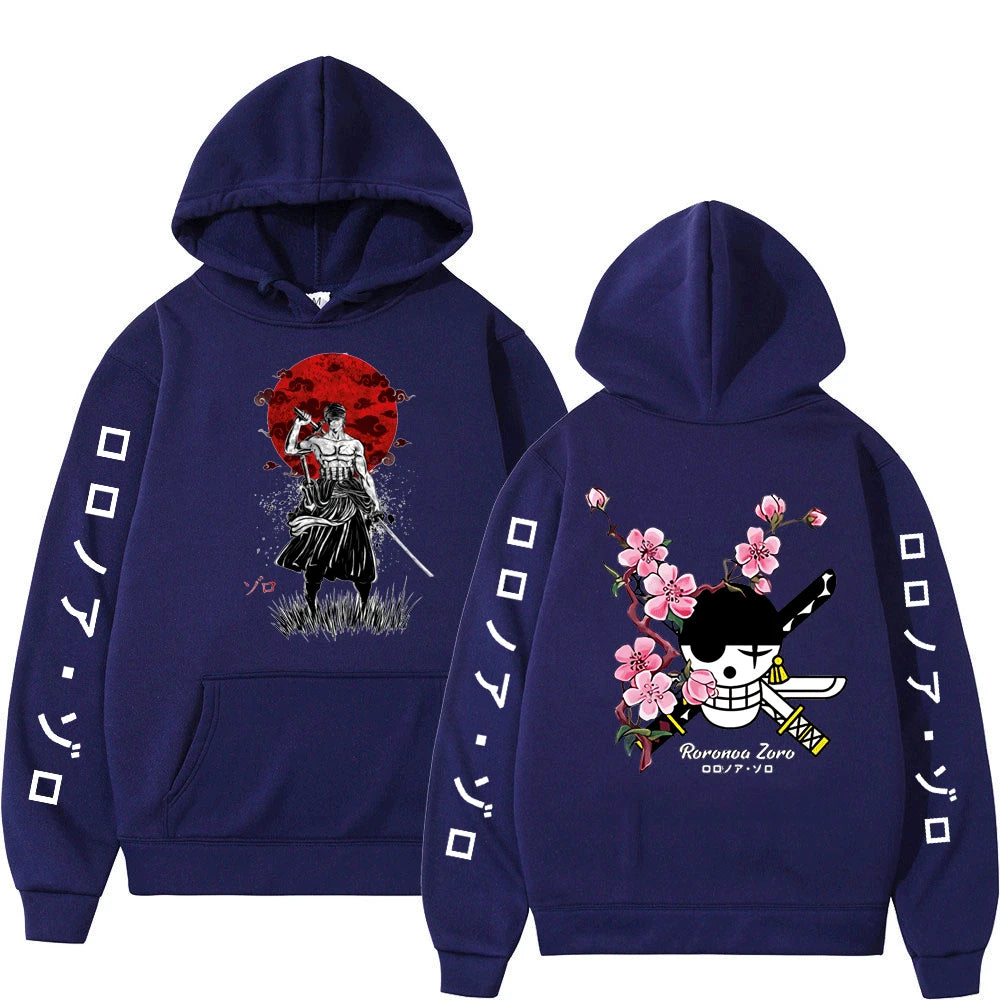Hoodie Harajuku Anime Luffy & Amigos
