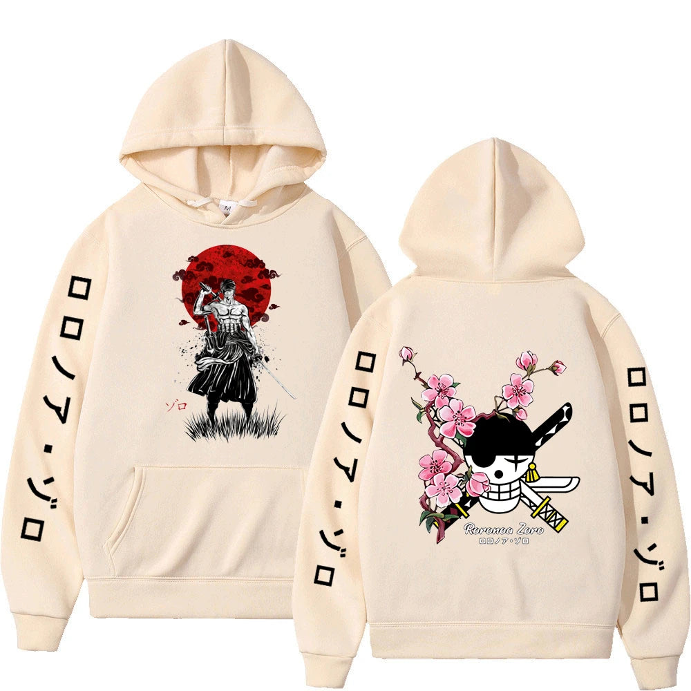 Hoodie Harajuku Anime Luffy & Amigos