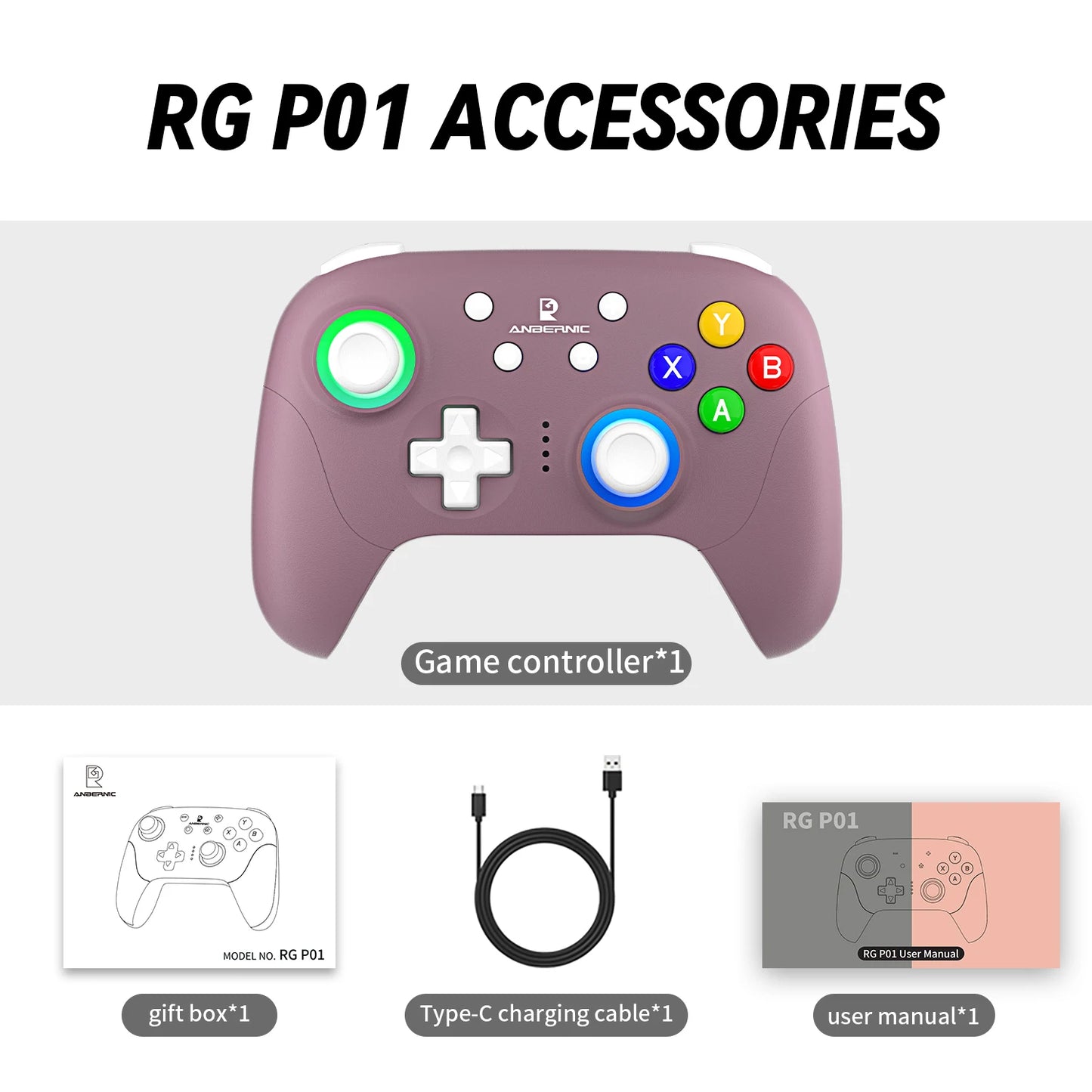 Anbernic RG P01: Controlador Retro Inalámbrico