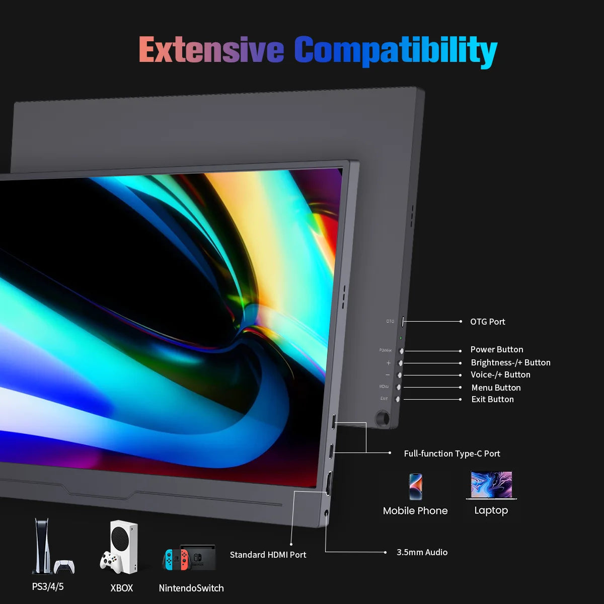 Monitor portátil Gaming - 15.6” 4K