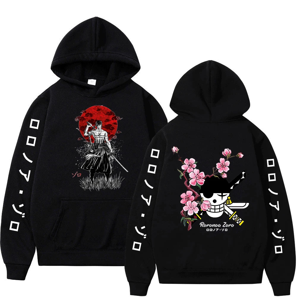 Hoodie Harajuku Anime Luffy & Amigos