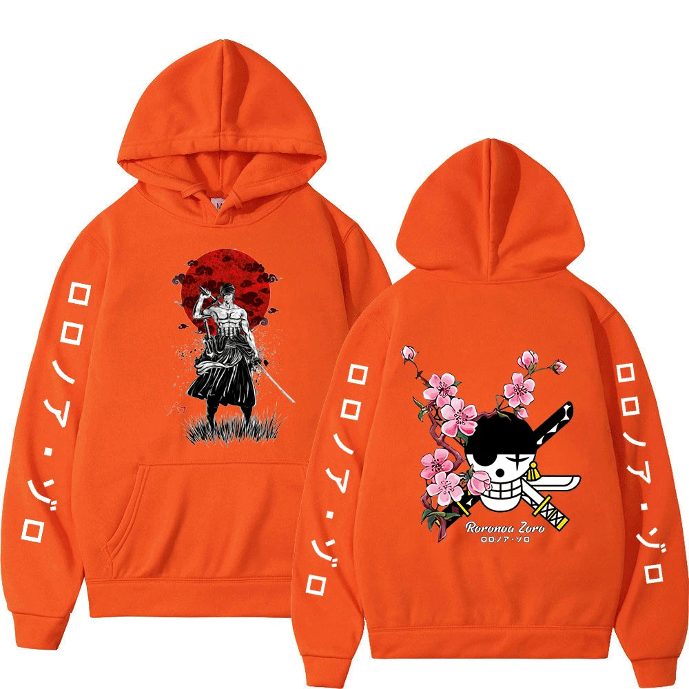 Hoodie Harajuku Anime Luffy & Amigos