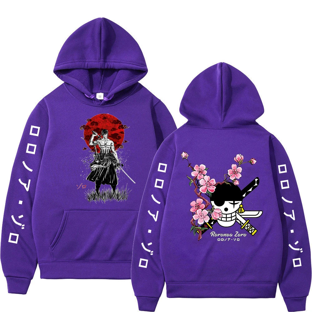 Hoodie Harajuku Anime Luffy & Amigos