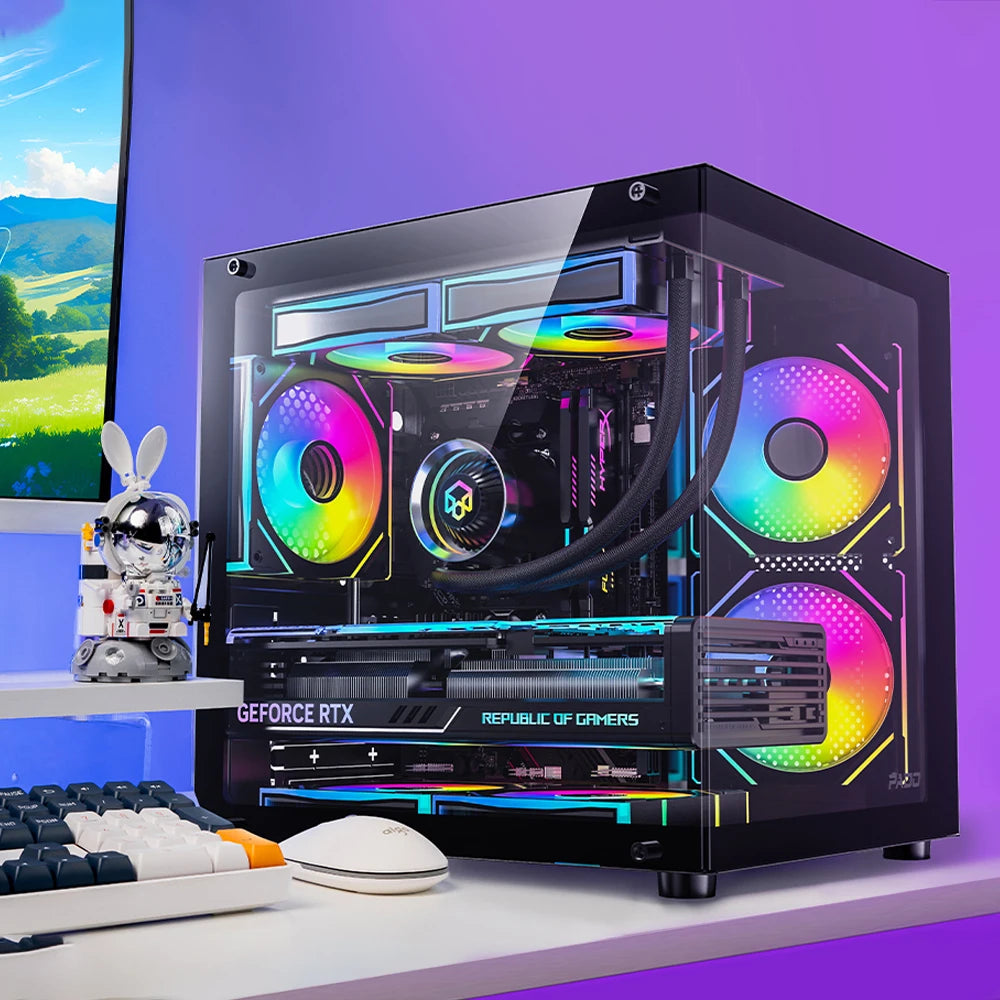 Caja Gaming M-ATX Vista 270° Sin Pilar