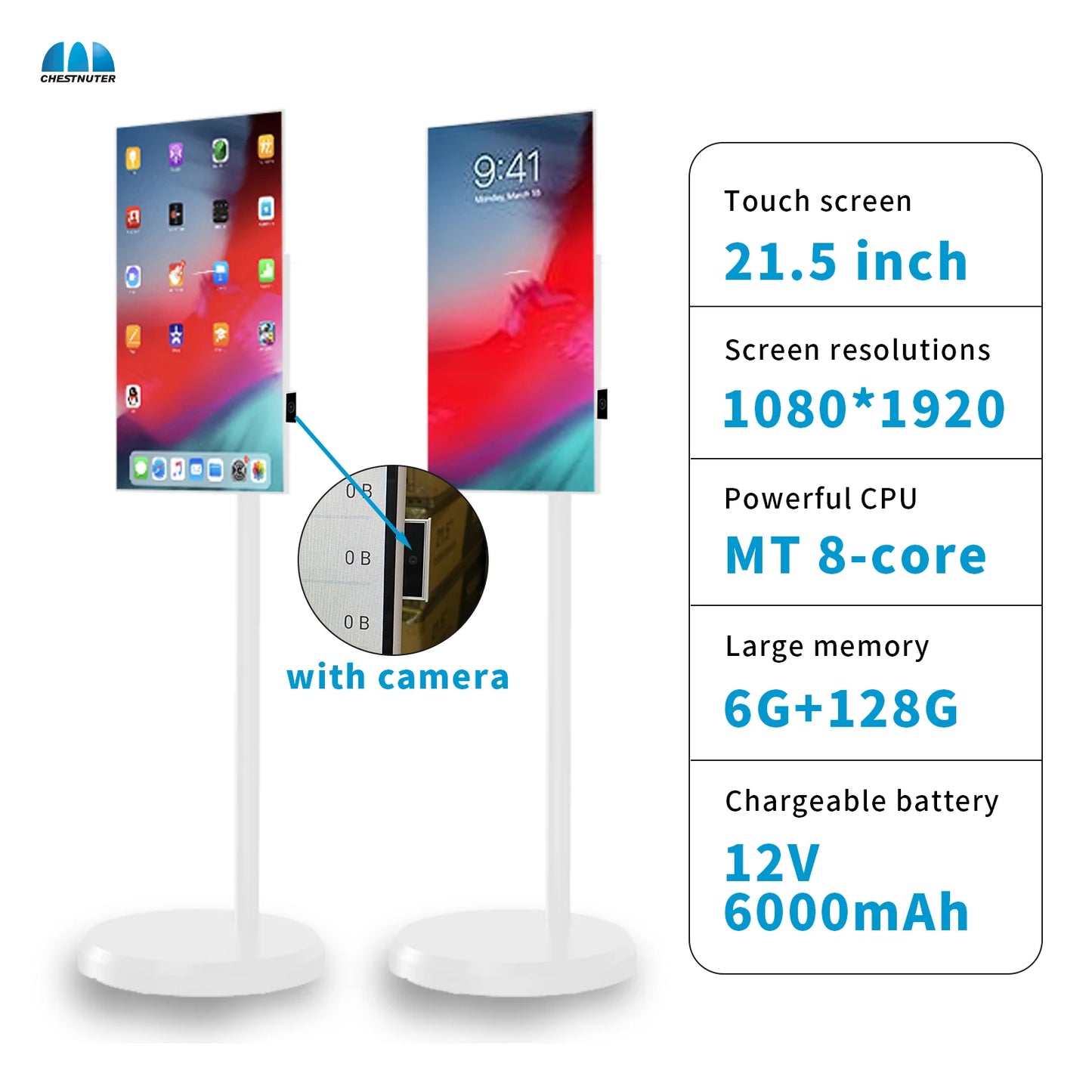 Tablet-Televisor Portátil Touch 21.5 CHESTNUTER