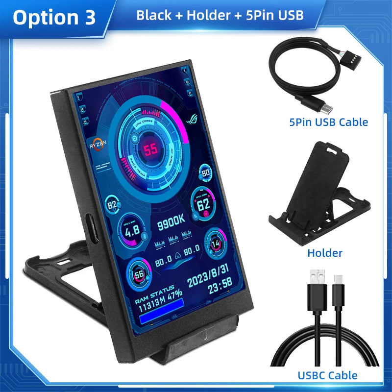 Pantalla Secundaria 3.5'' USB-C IPS