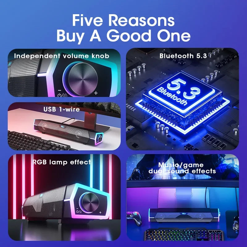 Altavoces 4D Bluetooth V18 Surround 3W