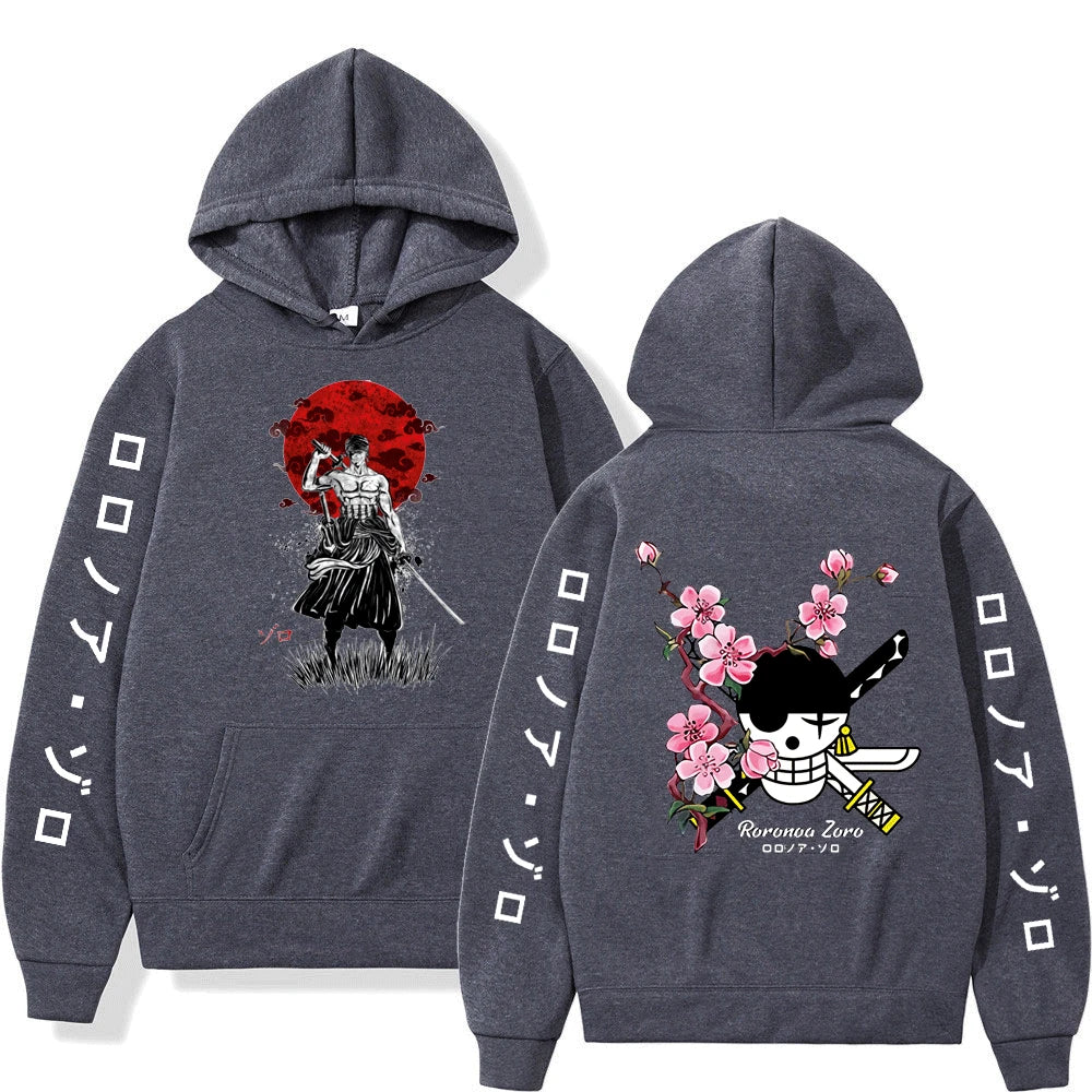 Hoodie Harajuku Anime Luffy & Amigos