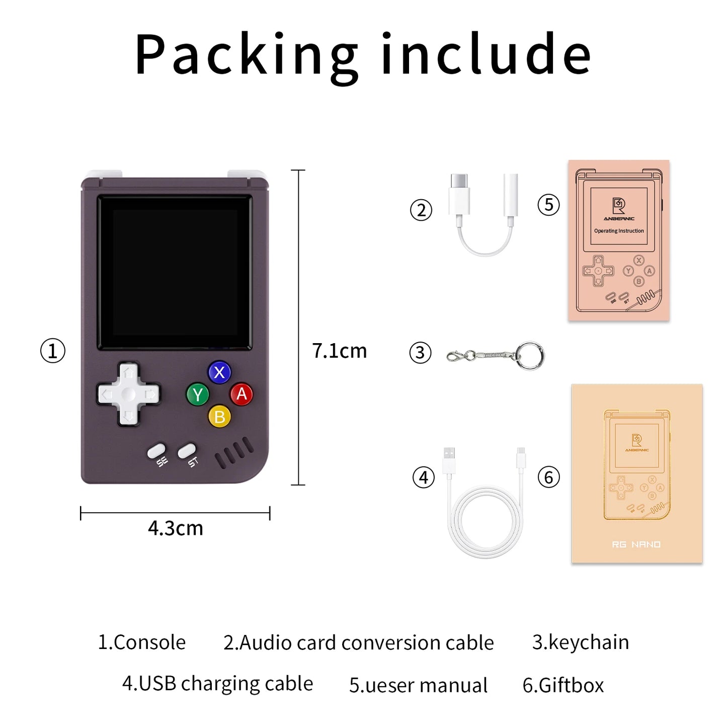 RGNano: Consola Retro Portátil 64G
