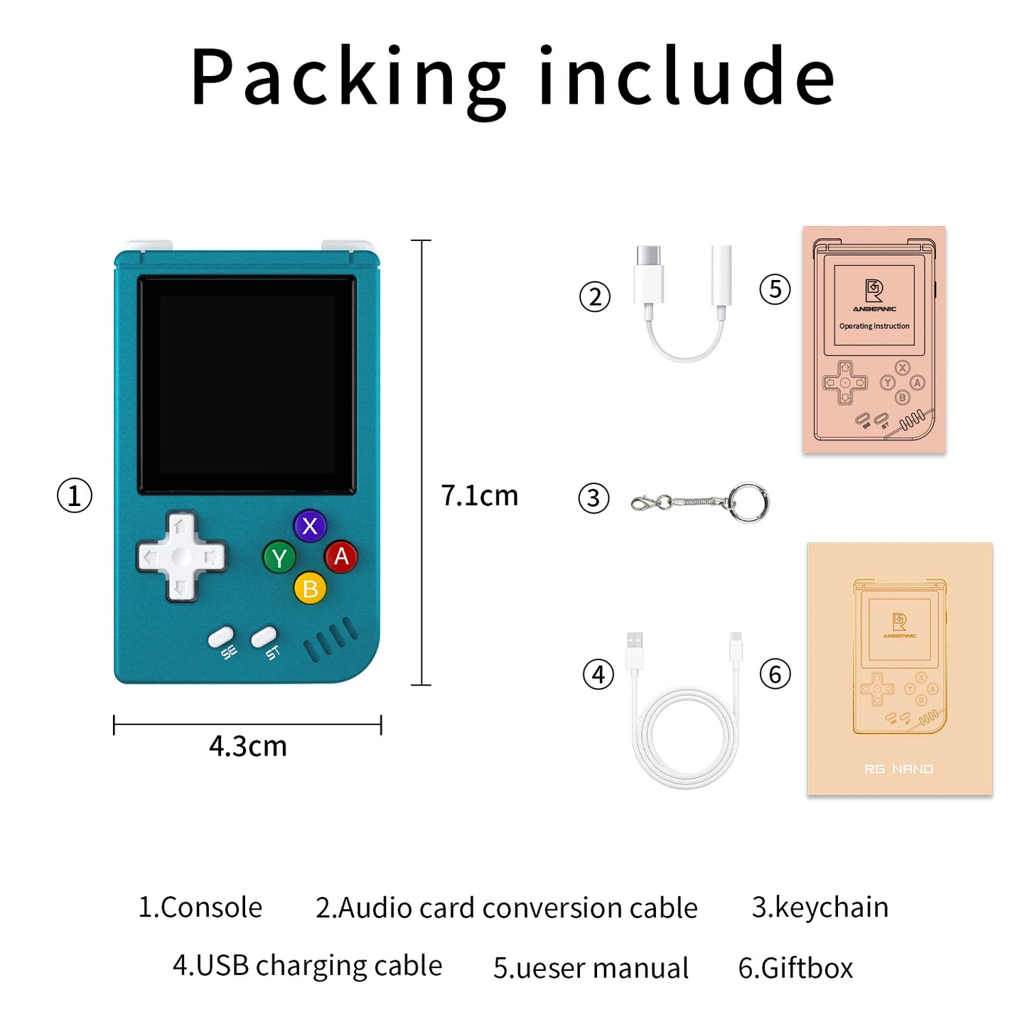 RGNano: Consola Retro Portátil 64G