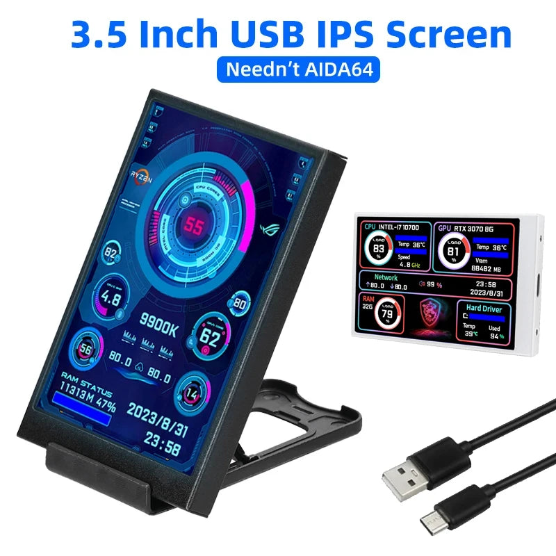 Pantalla Secundaria 3.5'' USB-C IPS