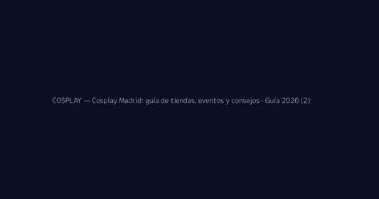 Cosplay Madrid: guía de tiendas, eventos y consejos · Guía 2026 (2)