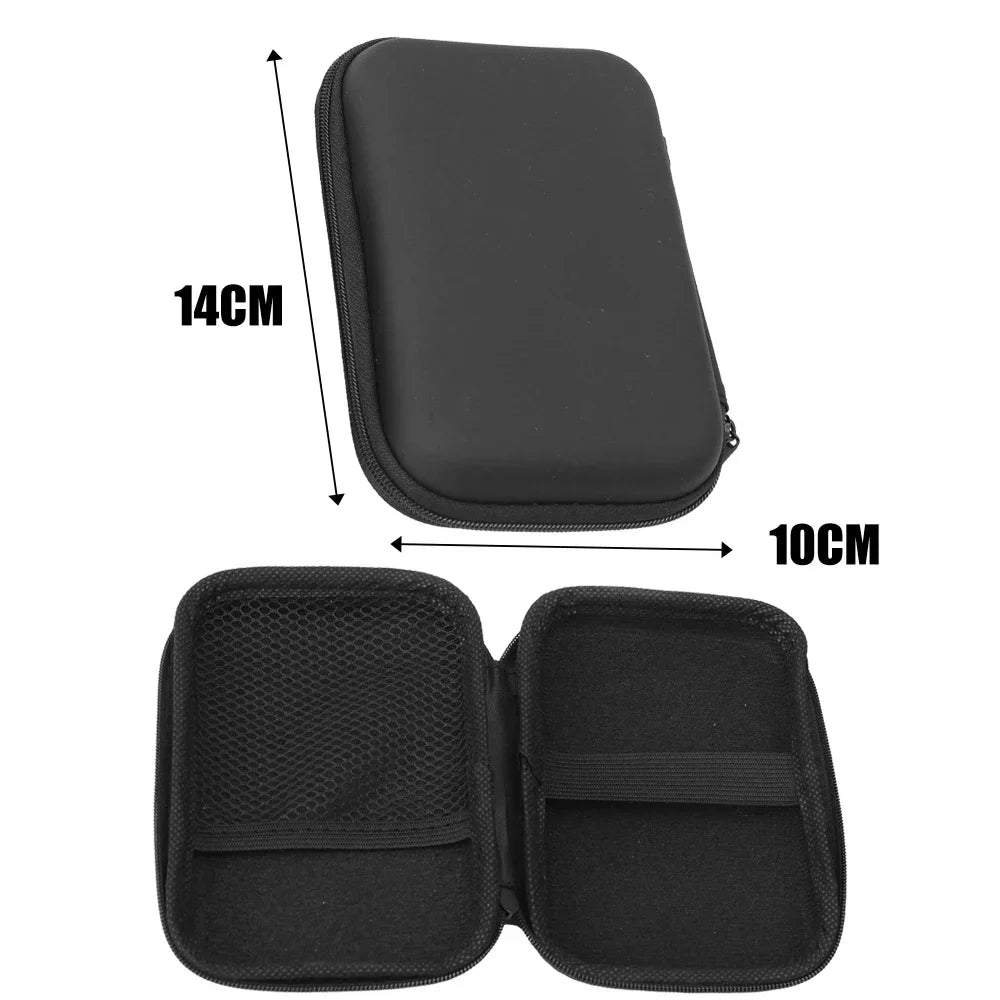 Estuche de almacenamiento 3 en 1 con protectores de pantalla de vidrio templado para consola de juegos R36S, kit de protectores, bolsa y películas antiarañazos